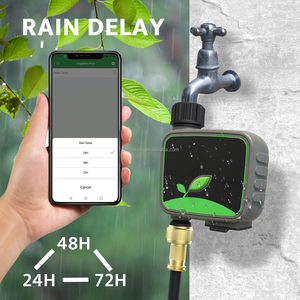 เครื่องรดน้ำต้นไม้ในสวนอัจฉริยะตัวควบคุมไร้สาย Wi-Fi สำหรับก๊อกน้ำท่อน้ำหยดระบบให้น้ำ2.4กิกะเฮิร์ตซ์เกตเวย์แอปฟรี - Product Image 6