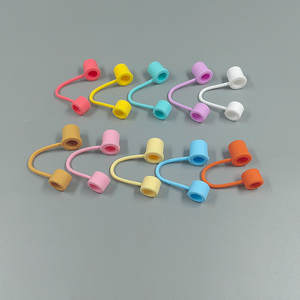 <span class=keywords><strong>Tazza</strong></span> di vendita calda per bere in Silicone copricapo con <span class=keywords><strong>punta</strong></span> in paglia copricapo da 10mm copri cannuccia <span class=keywords><strong>a</strong></span> prova di polvere - Product Image 5