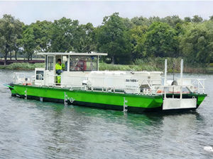 Bateau automatique d'élimination des algues pour lac et rivière, <span class=keywords><strong>skimmer</strong></span> de récolte des algues bleu-vert, écologique - Product Image 5