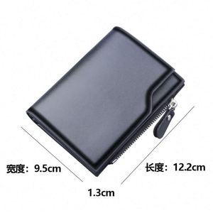 1pc Stylish Short <b>Wallet</b> Casual Business PU Leather Card Holder Multiple Card Slots <b>Coin</b> Pocket Softback Perfect Gift for <b>Men</b> - Product Image 6