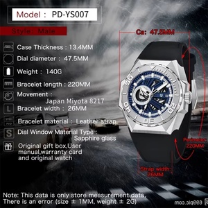 Montre mécanique pour homme PAGANI DESIGN YS007, mouvement mécanique, montre automatique de luxe, homme, 2022, étanche, Reloj Hombre - Product Image 6
