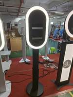 Station de selfie portable pour iPad avec lumière RVB pour mariage, fête, événement, cabine photo 360°.