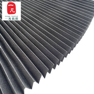 Venta directa de poliéster anti-UV recubierto con tela plisada almidonada para pantalla frontal de coche - Product Image 1