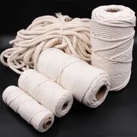 Braided Black Rope Set, 100% Cotton, Natural Quality