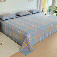 Kunden spezifische Bettlaken 1pc Big Size 230*300 bedruckte Polyester-Deckblatt Sommer Großhandel Super King Home Leinen Flach betttuch für Bett
