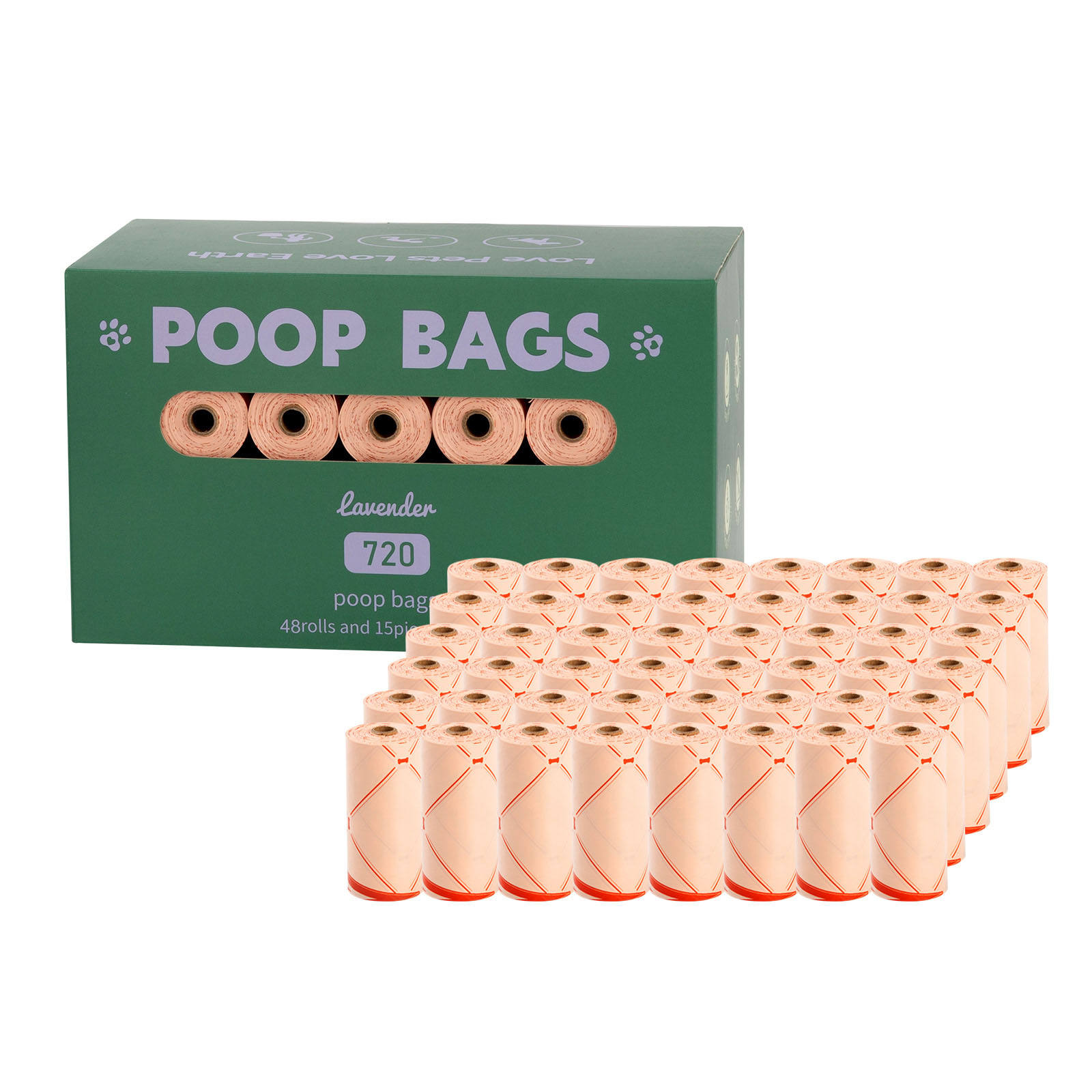 48 ม้วนสีเบจ