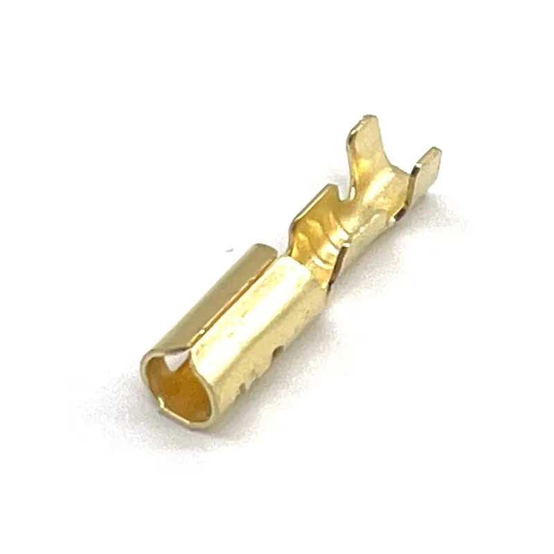 Brass Color Loose 3.5 Female Bullet Terminal Butt Non Insulated Terminal Crimp Wire Type Connect DJ221-3.5A