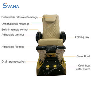 Silla profesional sin reposapiés de plomería, silla de masaje de pedicura reclinable eléctrica para salón de uñas - Product Image 5