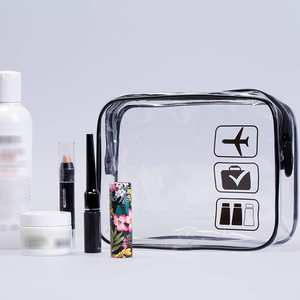 Fashion Ladies Travel Bags Waterproof Pvc Plastic Makeup Bag Pouches Tote Clear Transparent Cosmetic Bag Pvc Transparent