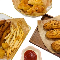 Papier sulfurisé personnalisé pour emballage alimentaire, fourni directement par l'usine, idéal pour les burgers et la pâtisserie