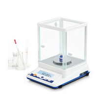 Balance analytique AELAB JA-P, précision 0,001 g (1 mg), balance électronique avec écran LCD, alimentation AC/DC, plastique, garantie 1 an