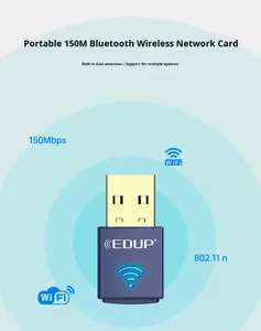 Adaptador Combinado <span class=keywords><strong>USB</strong></span> WiFi <span class=keywords><strong>Bluetooth</strong></span> 4.0 EDUP Mini con <span class=keywords><strong>Antena</strong></span> de Chip, <span class=keywords><strong>para</strong></span> <span class=keywords><strong>PC</strong></span>, Computadora de Escritorio y Portátil - Product Image 3