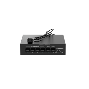 สวิตช์ PoE 6 พอร์ต 10/100Mbps พร้อม 4 พอร์ต PoE และ 2 พอร์ต Uplink รองรับ VLAN สำหรับกล้องวงจรปิด สวิตช์ PoE แบบ Unmanaged - Product Image 1