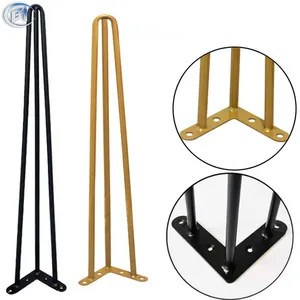 BN Light Coffee Table Base Desk Hairpin Legs Clamp Design Different Height And Color Metal Luxury New Iron Customize