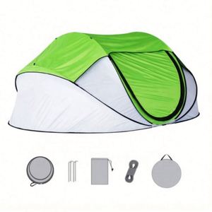 Tente pop-up automatique portable à une chambre, imperméable, pour la plage et le camping familial en plein air, pliable et pratique - Product Image 3