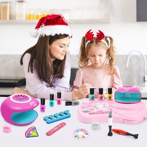 EPT gadis seni kuku Salon <span class=keywords><strong>Set</strong></span> dengan mesin pengering kuku cat kuku Makeup manikur Kit mainan untuk anak-anak - Product Image 2