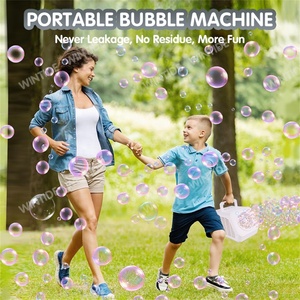 Nouveau <span class=keywords><strong>produit</strong></span> grosse <span class=keywords><strong>bulle</strong></span> 180 degrés rotation <span class=keywords><strong>bulle</strong></span> machine lumières été extérieur jouet scène fête mariage souffleur de bulles - Product Image 5