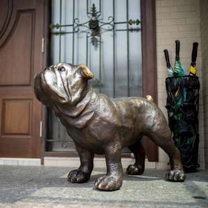 Decoración de Jardín Personalizada, Estatua de <span class=keywords><strong>Pastor</strong></span> Alemán Famoso de Tamaño Real, Escultura de Perro de Bronce <span class=keywords><strong>en</strong></span> <span class=keywords><strong>Venta</strong></span> - Product Image 5