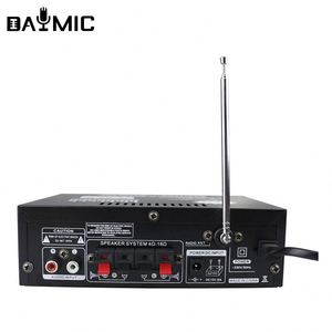 Amplificador de Potencia de Audio Estéreo <span class=keywords><strong>HI</strong></span> <span class=keywords><strong>FI</strong></span> 198BT de Fábrica, 220V, Radio FM, Compatible con 12V para Auto y Hogar - Product Image 6