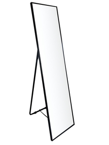 Espejo de pie de cuerpo entero minimalista moderno con marco de aleación de aluminio y metal negro, 4 mm de grosor, <span class=keywords><strong>Kingwin</strong></span>, directo de fábrica - Product Image 6