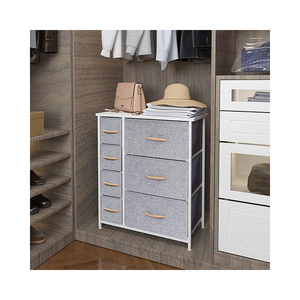 Mueble de dormitorio de esquina moderno de lujo, tela de almacenamiento alta, cajones de ropa, cómoda - Product Image 4