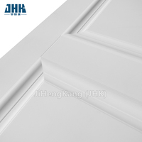 Porte intérieure JHK-S01 blanche apprêtée, 2 panneaux, surface lisse, haute qualité, livraison directe usine, en MDF