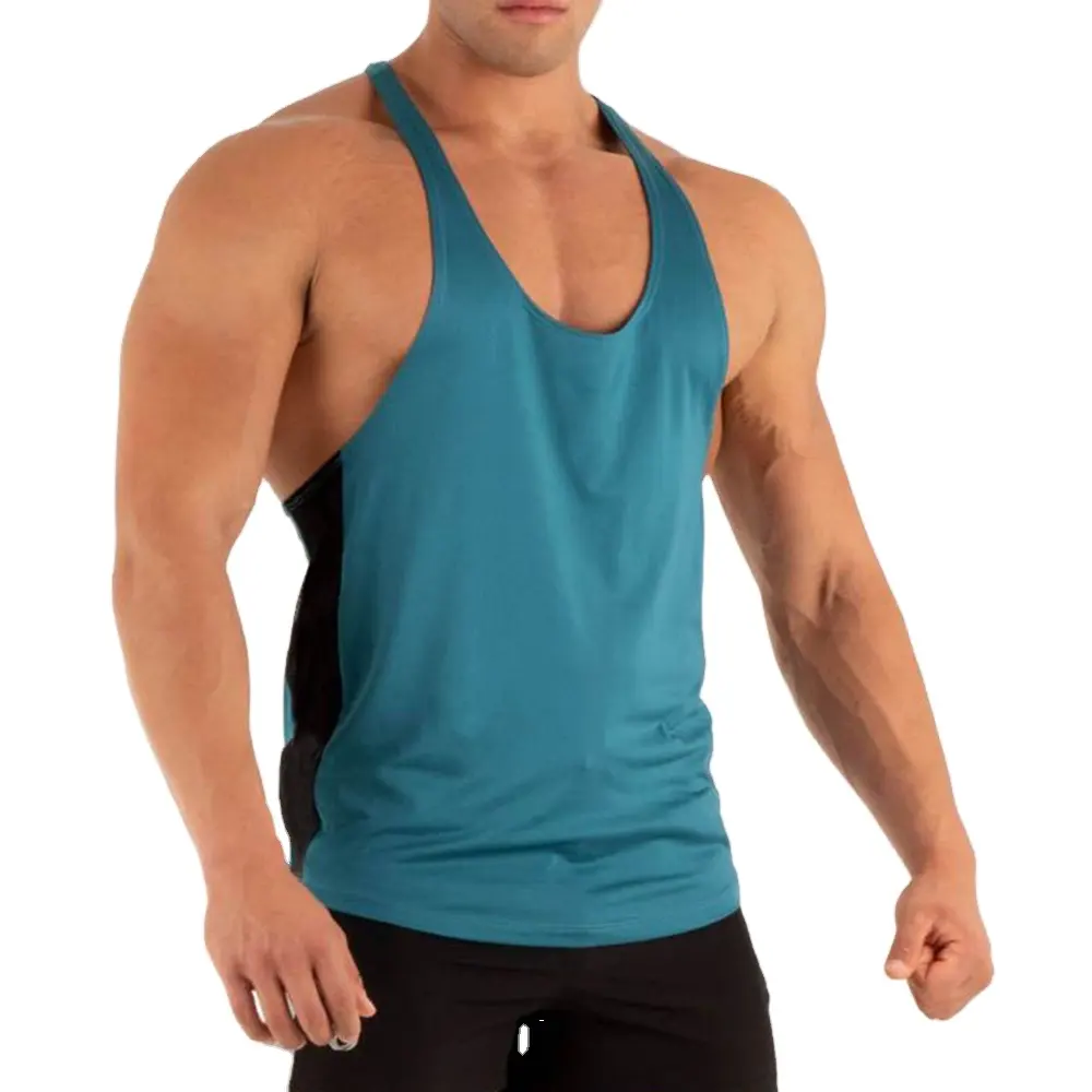 En iyi tedarikçi erkek Tank Top özel Logo erkekler spor giyim Tank Top nefes Fitness giysileri Tank Top erkek koşu giyim