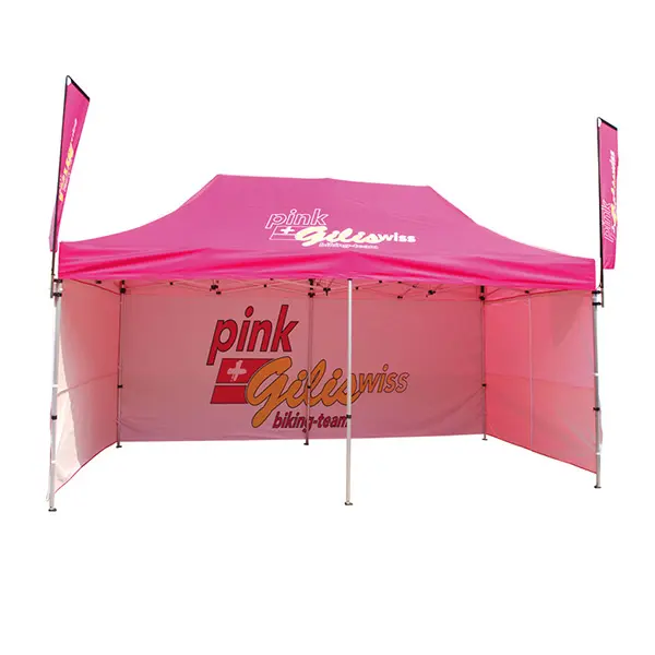 Großhandel neue Materialien 10 X20 Custom Steel Canopy Zelt Werbung Pop Up Zelte für Messe Display Events im Freien
