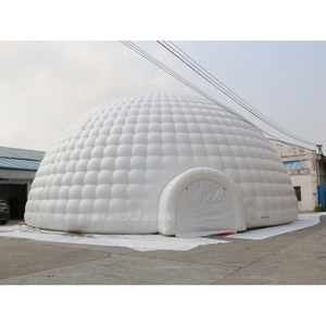 Lều mái vòm bơm hơi khổng lồ màu trắng 18m với 3 lối vào cho các bữa tiệc ngoài trời N sự kiện từ nhà máy bơm hơi Trung Quốc - Product Image 2