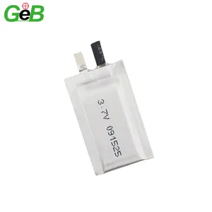 091525 15mah Rechargeable Ultra Thin Lithium Polymer Battery