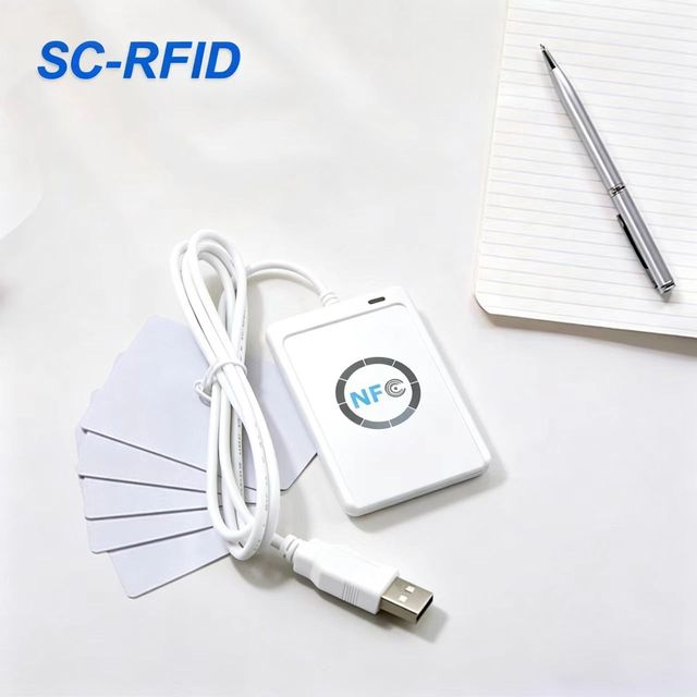 Portable Desktop NFC RFID Card Readerr USB Powered Non Contact M1 F08 Chip Card Read and Write Device