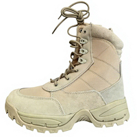 Bottes tactiques de combat pour hommes - Imperméables, légères, antidérapantes, fermeture éclair, hauteur de la cheville