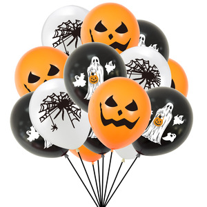 New Halloween <b>Balloon</b> Cake and Banner Set Halloween Pumpkin Zombie Skull Party <b>Decoration</b> - Product Image 4