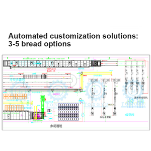 Ở nước ngoài địa phương sau bán hàng dịch vụ năng suất cao Thiết bị làm bánh dây chuyền sản xuất bánh mì nướng cho các nhà máy chế biến thực phẩm - Product Image 6