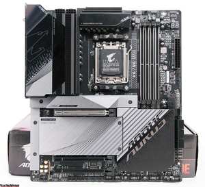 GIGABYTE <span class=keywords><strong>AORUS</strong></span> X670E Master X <span class=keywords><strong>AM5</strong></span> LGA 1718 AMD X670E EATX DDR5 Quad M.2 PCIe 5,0 Original nueva placa base - Product Image 1