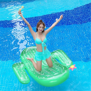 Colchón Flotante Inflable de PVC con Forma de Cactus, Piña y Sandía, Juguete Acuático para la Playa, Colchón de Aire para Nadar, Flotador Acuático para Adultos - Product Image 5