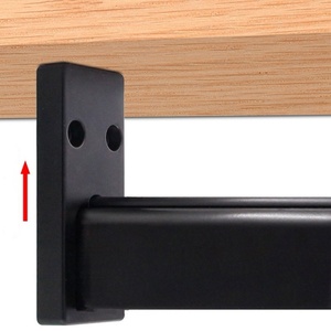 Tringle à vêtements en aluminium sur mesure pour armoire, rail de suspension robuste antidérapant et silencieux avec supports - Product Image 4