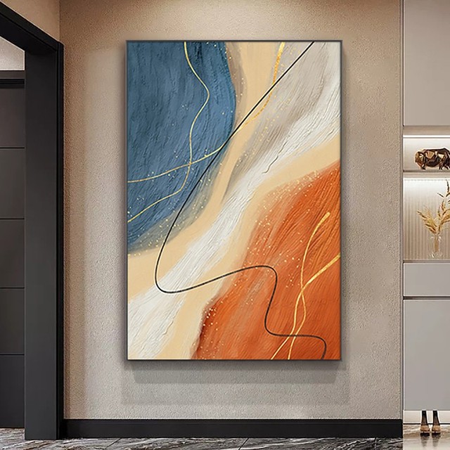 Modern Simple Home Background Wall Decor Painting Hand Painted Abstract Art Oil Painting on Canvas