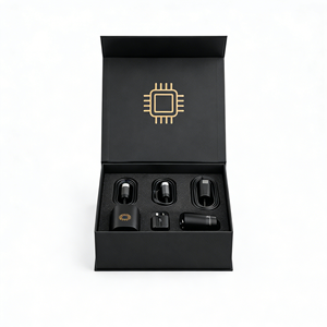 Boîte rigide pliable magnétique personnalisée pour accessoires de téléphone portable, câble de chargeur, écouteurs, emballage électronique - Product Image 5