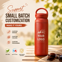 Mug Kopi 500ml Modern, Botol Air Vakum Terisolasi dengan Gagang, Logo Custom, Hadiah Promosi, Tumbler Lapis Ganda Bebas BPA