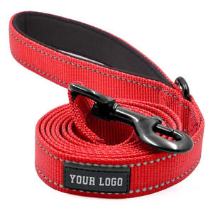 Benutzer definierte Haustier produkte Langlebige <span class=keywords><strong>6</strong></span> Fuß reflektierende geflochtene Nylon-Hunde leinen mit Logo - Product Image 2