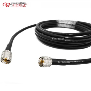 Низкие потери UHF <span class=keywords><strong>PL</strong></span>-259 штекер к UHF штекер медные коаксиальные разъемы CB радио кабель антенны RG58 WDFR300 RG8 удлинитель - Product Image 4