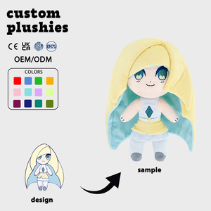 Low Moq <span class=keywords><strong>Custom</strong></span> Cute Anime Katoenen Knuffels 5Cm-30Cm Zacht Speelgoed Kussen Pluche Sleutelhangers Met Pp Katoen Vulling - Product Image 1