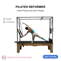 MJD M201C Pilates Cadillac en bois d'érable, lit de Pilates Reformer pour usage domestique et commercial, entraînement de yoga, fitness, musculation, garantie 2 ans