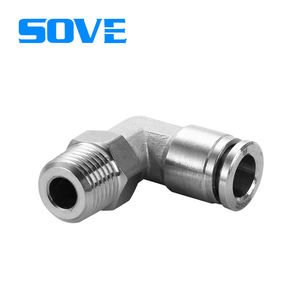 <span class=keywords><strong>PL</strong></span>-Serie Edelstahl-Winkelverbinder Pneumatischer Anschluss Edelstahl-Rohrverschraubungen Pneumatische Armaturen - Product Image 6