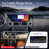 Radio Multimedia para Auto con DVD, Marco de Panel de 12.3 Pulgadas para LAND Range Rover 2005-2012, Reproductor de Audio para Vehículo con Cable