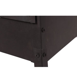 थेटो पिछवाड़े के हीटिंग और सामाजिककरण के लिए मेष दरवाजा स्टील निर्माण के साथ उच्च गुणवत्ता वाले लंबे आउटडोर फायरप्लेस - Product Image 5