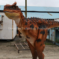 Costume de Carnotaurus animatronique fait main à vendre ou tenues interactives sur le thème des dinosaures pour parcs extérieurs