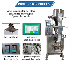 Máquina de llenado automática multifuncional para envolver alimentos, proteína de suero, cacao, Matcha, polvo, bolsas de papel encapsuladas, etiquetado de Motor central - Product Image 3