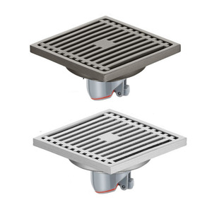 10*10 cm Modern Stainless Steel Hotel Bathroom Toilet <strong>Shower</strong> Water Floor Drain <strong>Hair</strong> <strong>Catcher</strong> with Cover Anti-Odor &amp; Easy to Clean - Product Image 1